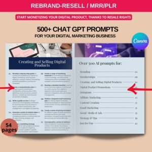 The Ultimate AI Prompt Vault & Course Canva Templates (PLR & MRR Resell Rights)