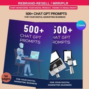 The Ultimate AI Prompt Vault & Course Canva Templates (PLR & MRR Resell Rights)