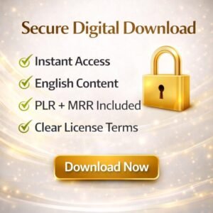 111-Page Make Money Online Ebook | PLR & MRR Editable Digital Product with Resell Rights (English Version)