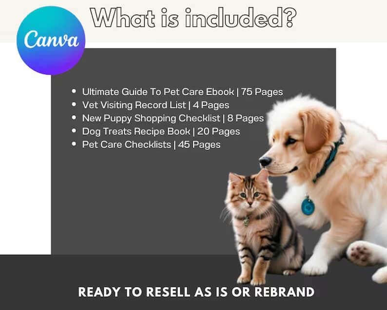 Pet Care Planner Bundle | Printable Template with PLR & Master Resell Rights - Image 7