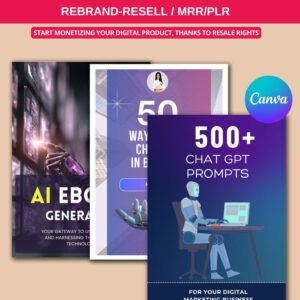 The Ultimate AI Prompt Vault & Course Canva Templates (PLR & MRR Resell Rights)