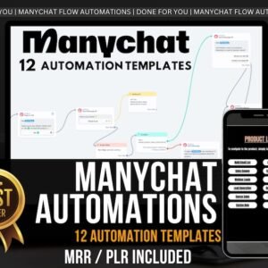 ManyChat Automation Flows Bundle | PLR & MRR Master Resell Rights | Done-For-You Instagram & DM Chatbot Templates