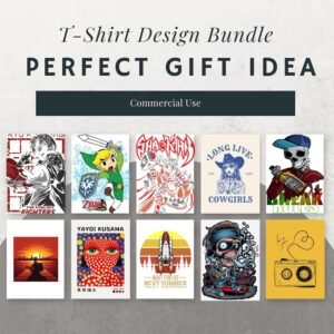 5M+ T-Shirt Designs Bundle | Streetwear, Anime & Hip Hop Graphics with PLR & MRR