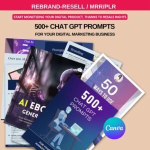 The Ultimate AI Prompt Vault & Course Canva Templates (PLR & MRR Resell Rights)