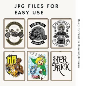 5M+ T-Shirt Designs Bundle | Streetwear, Anime & Hip Hop Graphics with PLR & MRR
