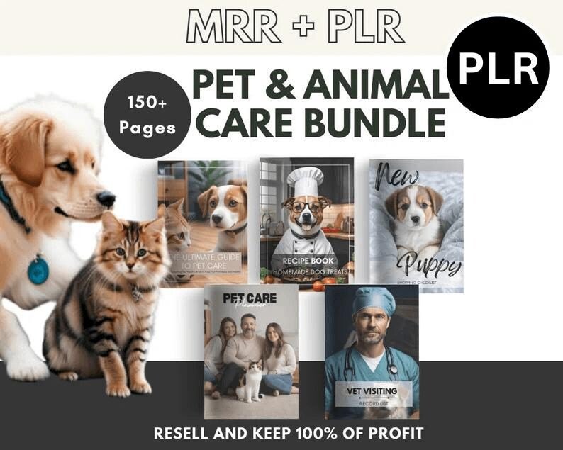 Pet Care Planner Bundle | Printable Template with PLR & Master Resell Rights - Image 4