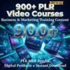 900+ Business Video Courses Bundle | PLR & MRR Master Resell Rights | Done-For-You Digital Products & Online Training Library