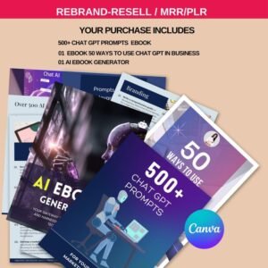 The Ultimate AI Prompt Vault & Course Canva Templates (PLR & MRR Resell Rights)