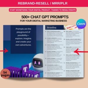 The Ultimate AI Prompt Vault & Course Canva Templates (PLR & MRR Resell Rights)